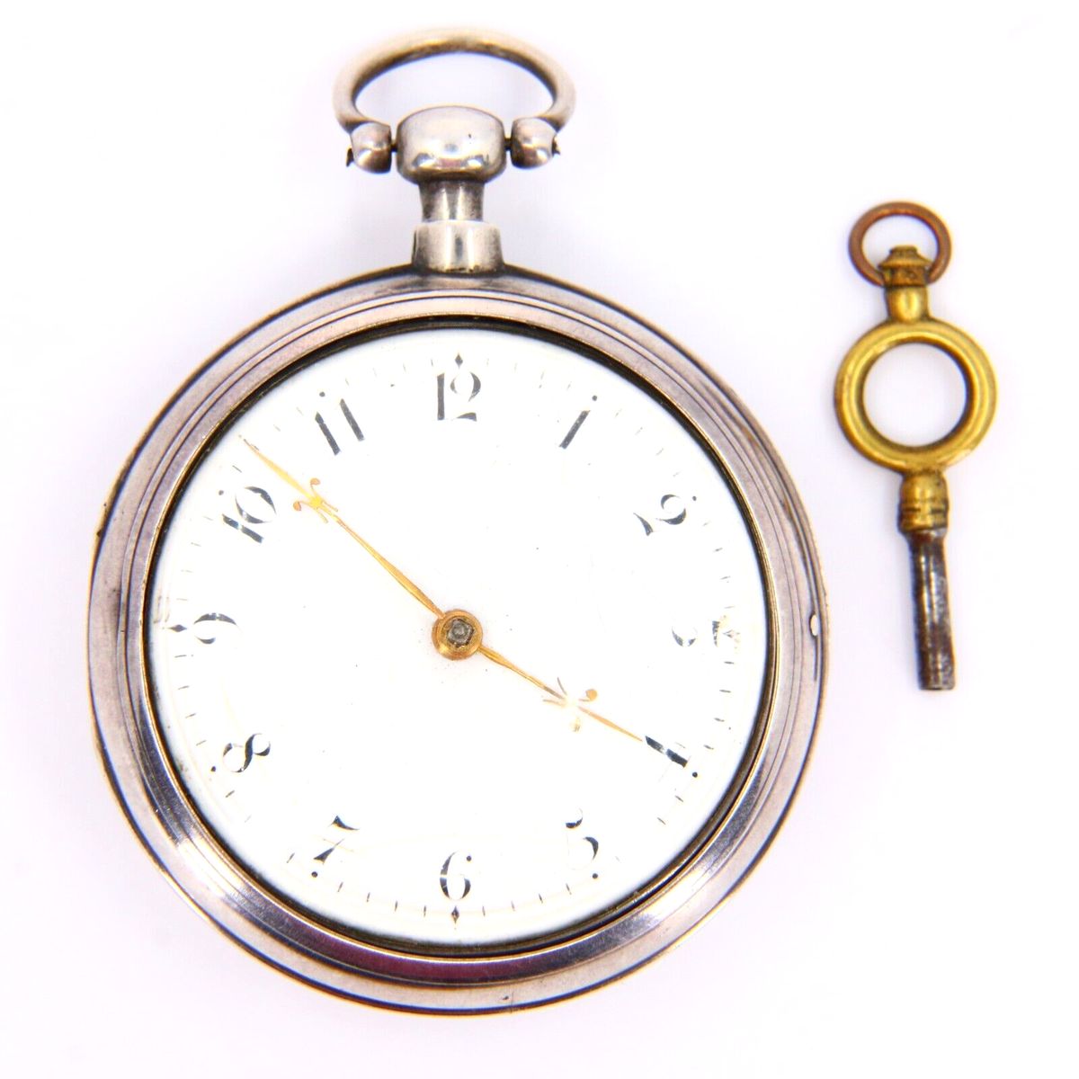 Antique Silver Fob Watch Elizabeth Tope 1816 London Fusee Pocket Watch  Working