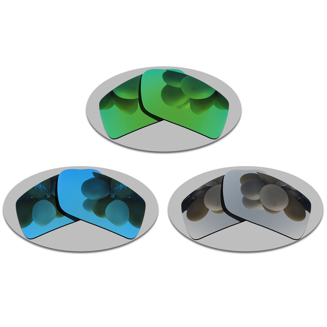 Silver&Sky Blue&Green Replacement Lenses For-Oakley Tincan Polarized