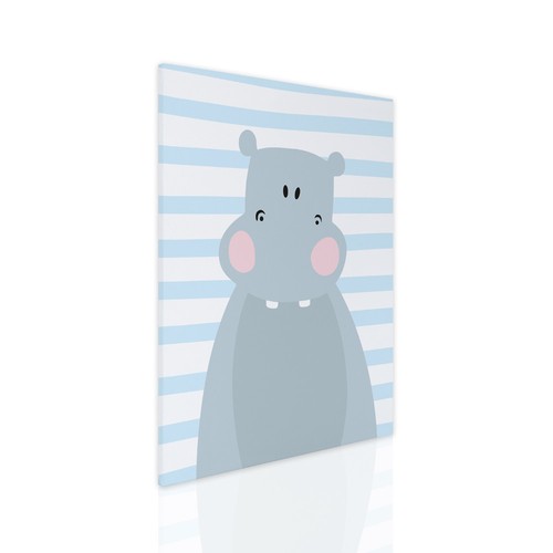 Quadro moderno per bambini Ippopodamo - ideale per la cameretta nascita regalo - Bild 2 von 12