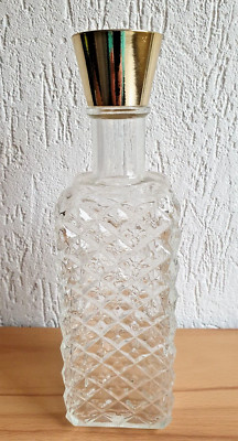 Seltene Karaffe Likör Barflasche 0,5 L m. Schraubverschluss Dekorativ 70er Jahre