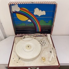 Vintage Imperial Party Time giradischi vinile striscia caramelle n. 100 arcobaleno interno