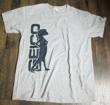 Geico Gecko Insurance Promo Vintage Men’s Gray T Shirt Hanes Tag Size L