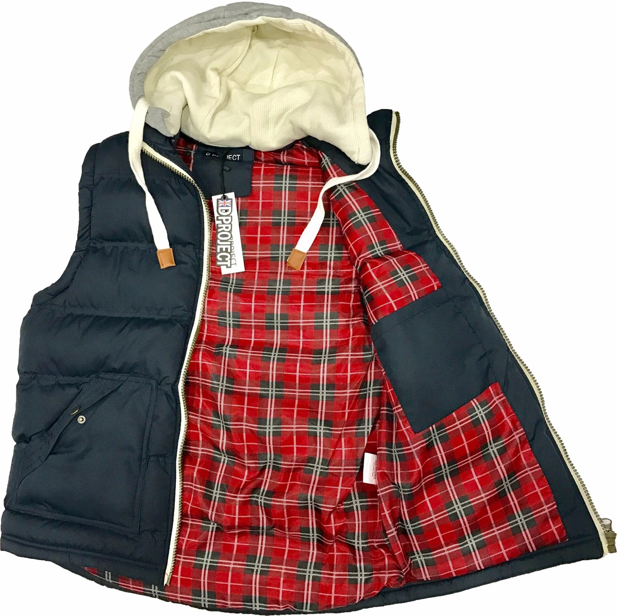 Mens bodywarmer with hood cheap