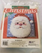 Natura 3D Needlry Kit 14" Santa Claus Face Christmas National Yarn Crafts