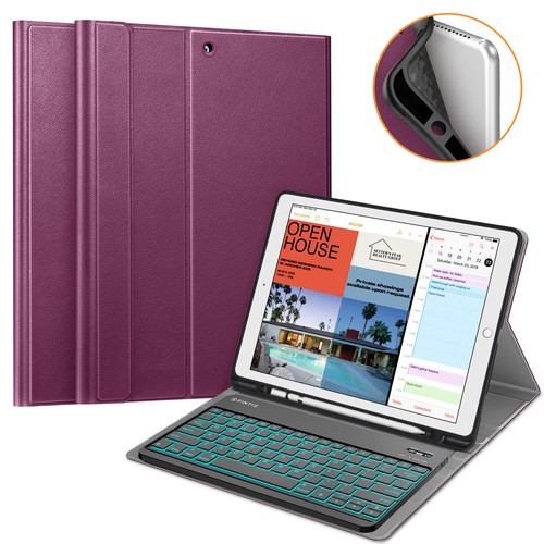For iPad Pro 12.9 2017/ 2015 12.9 inch 7 Color Backlit Keyboard Case Stand Cover - Picture 13 of 18