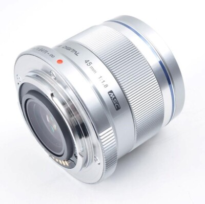 OLYMPUS M.ZUIKO DIGITAL 45mm F1.8 AF ZERO Coating Lens Micro Four Thirds Silver