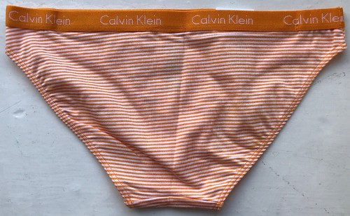 Calvin Klein Women's Carousel Striped Bikini - Orange - XS - D1618E-FSY - Picture 4 of 4