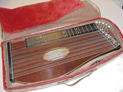 rare alte Zither Altzither Josef Anton Hoyer 31-tönig Koffer Zubehör