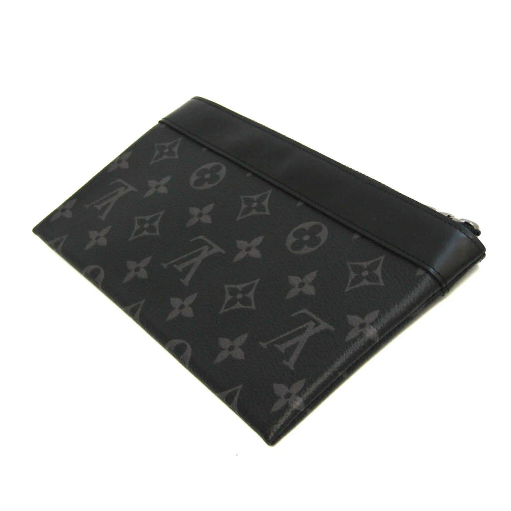 Louis Vuitton Monogram Eclipse Pochette Discovery PM M44323 Men s Clutc BF563101