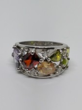 Sterling Silver 925 Gemstone Ring Size 7