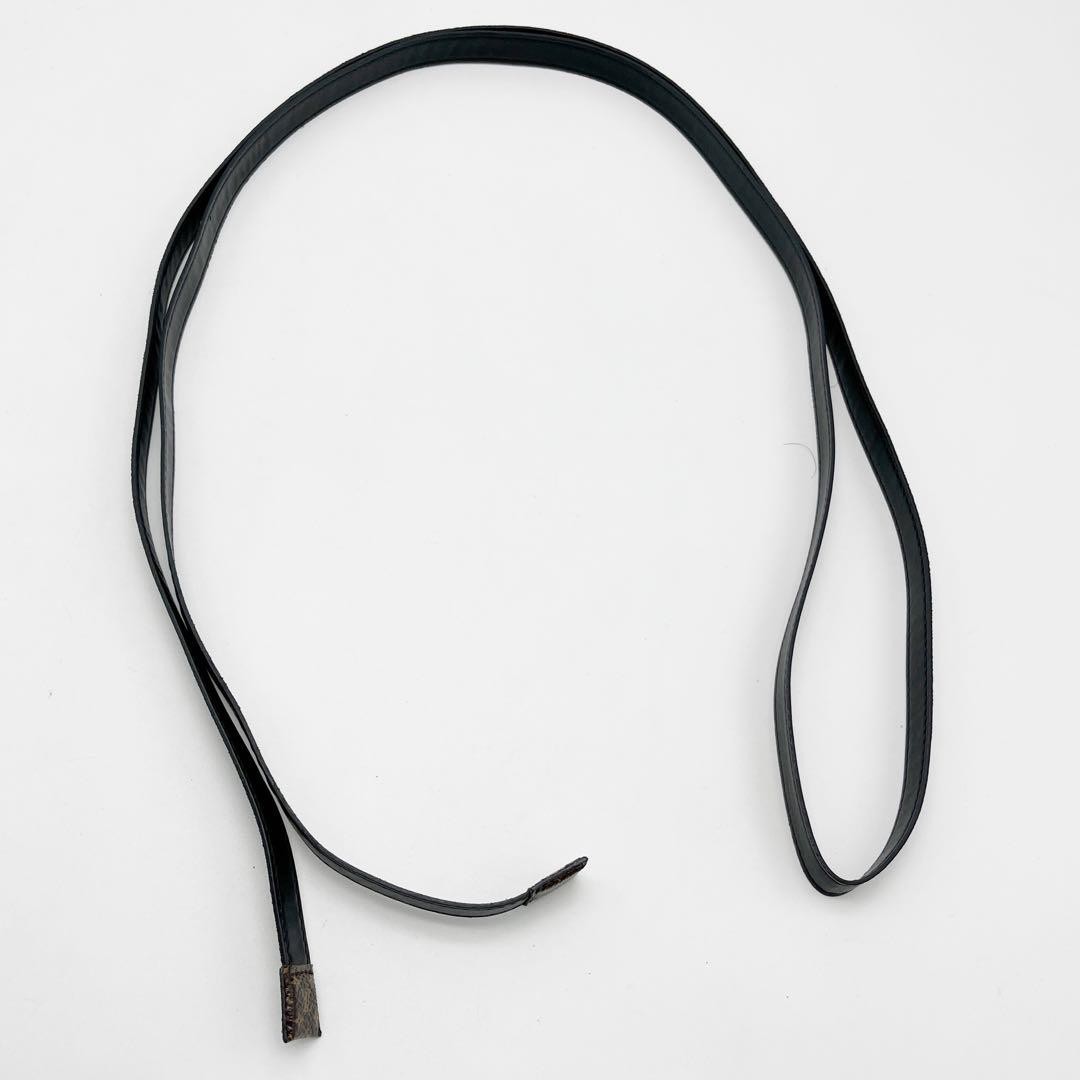 Louis Vuitton ブラックリボンベルト Louis Vuitton Strap Belt Black x Monogram Accessories Approx