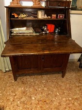 MOBILE SCRIVANIA A RIBALTA SECRETAIRE SCRITTOIO LEGNO ottime cond. SOLO RITIRO
