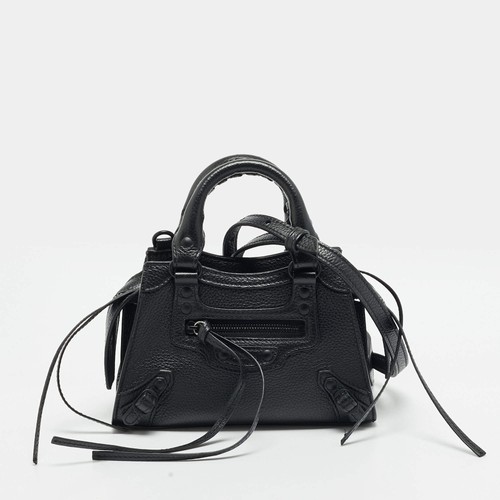 Balenciaga Neo Classic Nano City Black Leather Bag
