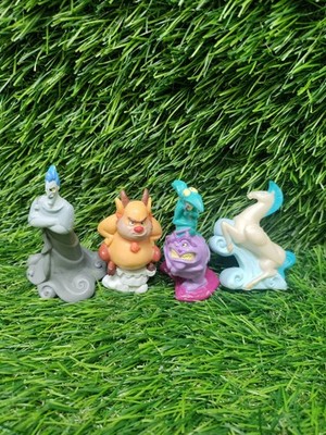 VTG 1997 Disney Hercules Figure Lot Of 4 Collectible Cake Topper PVC 3'' Tall