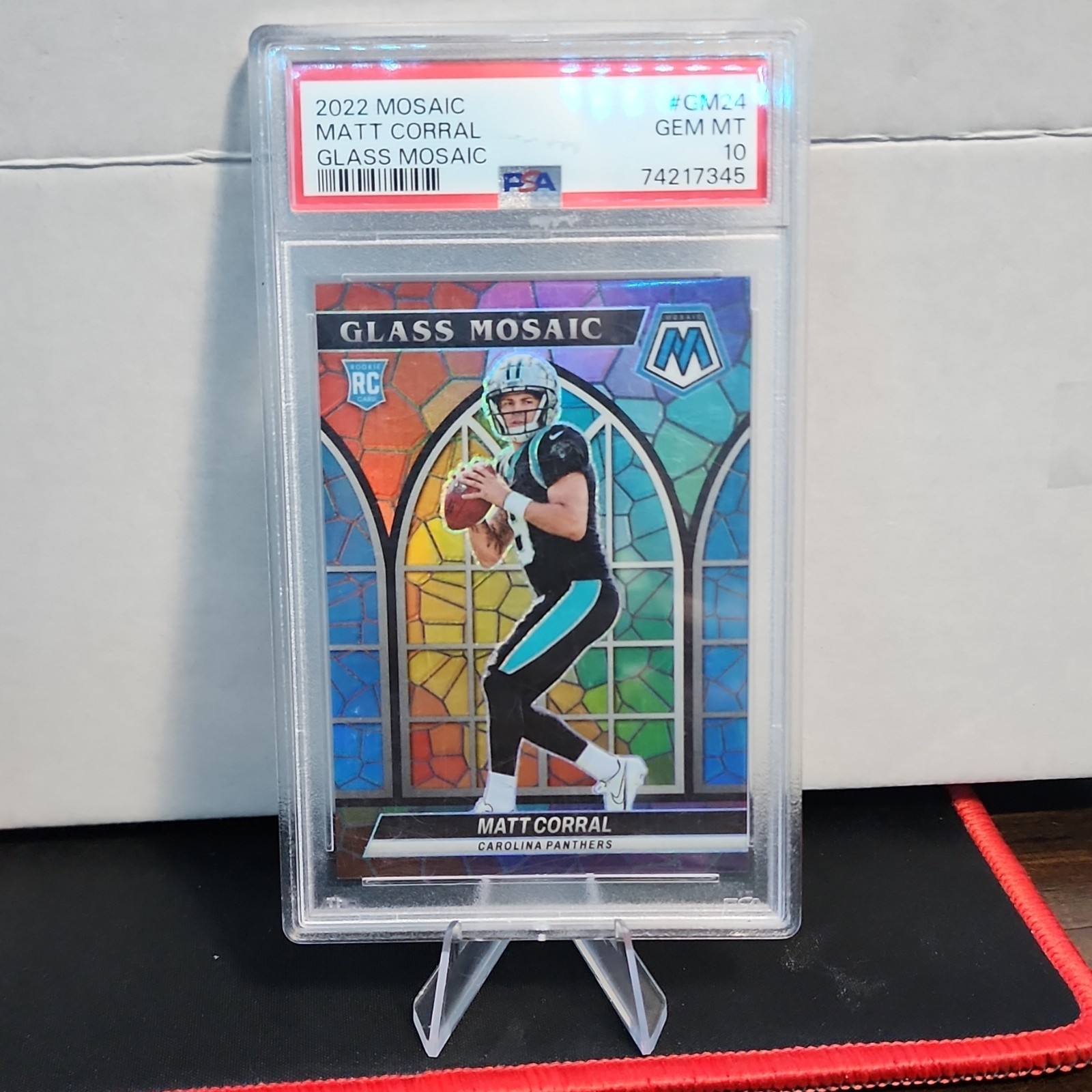 Matt Corral Panini Mosaic Glass Mosaic #GM24 Base