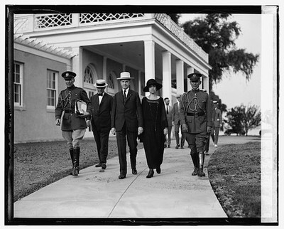 Major Solbert,President & Mrs. Coolidge,Colonel Sherrill,7/31/24,July 1924,1