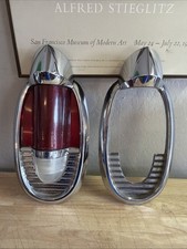 1956 Mercury Tail Lights Assemblies Housing Pair Genuine Fomoco Clean