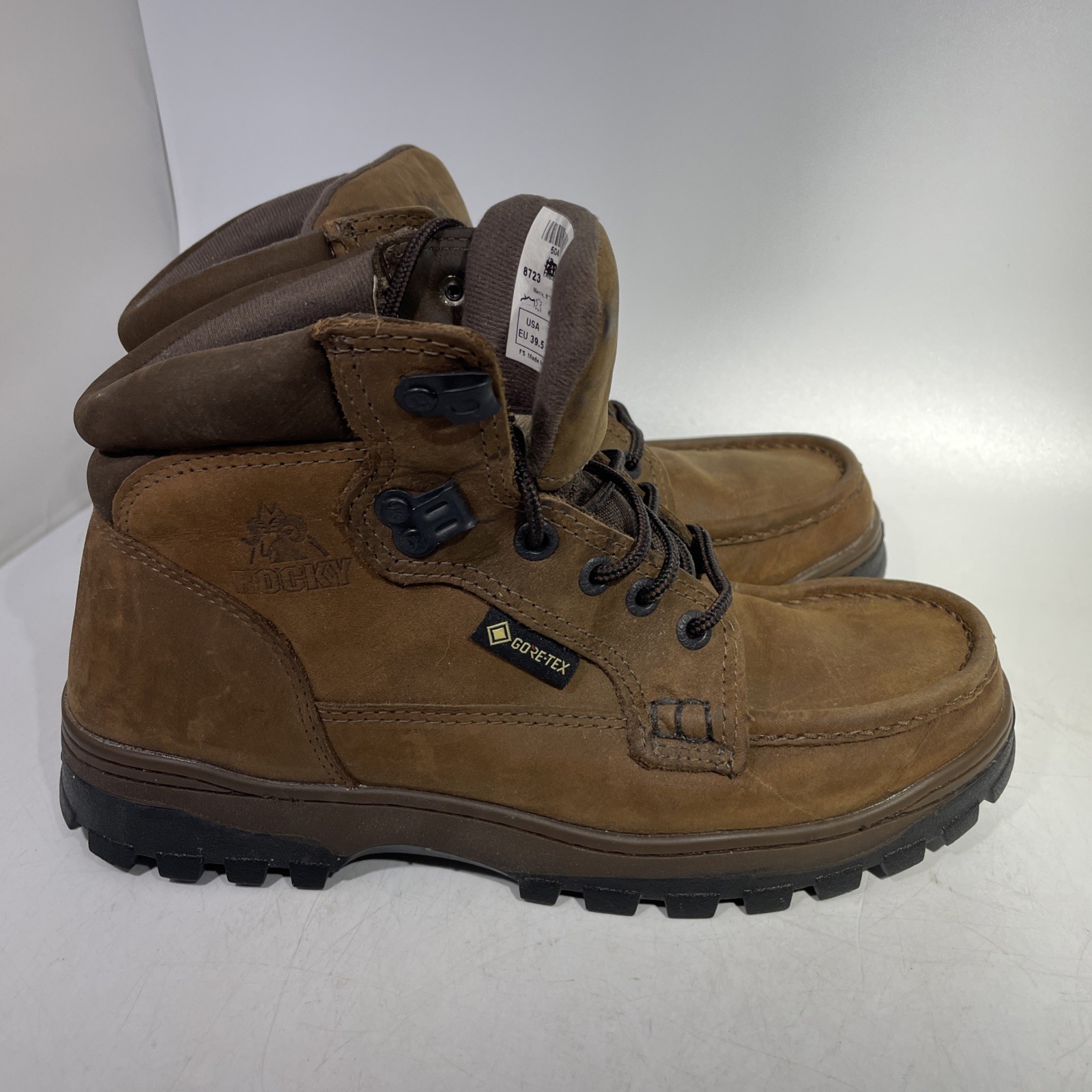 Rocky Boots Mens Size 7 Brown Outback GTX GORE-TEX Waterproof Moc Toe 8723 8”