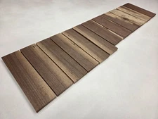 12" Cool Unique Two Sets Of 6 Walnut Live Edge Lumber Wood Kiln Dried Board Slab