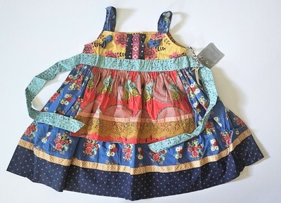 Matilda Jane NWT 4 Secret Fields Barn Party Knot Apron Dress LA1-226