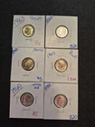 6 Uncirculated 1960s Roosevelt Silver Dimes. Includes 3 Silver Proof Coins!