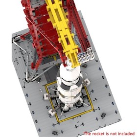 Modubrix Mocs Building Blocks Launch Tower Mk I for Saturn V Sets Bricks Toy Kit