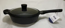 D&W Deane & White 3.9qt Sauté 11” Non-Stick Skillet W/Lid Black NWT