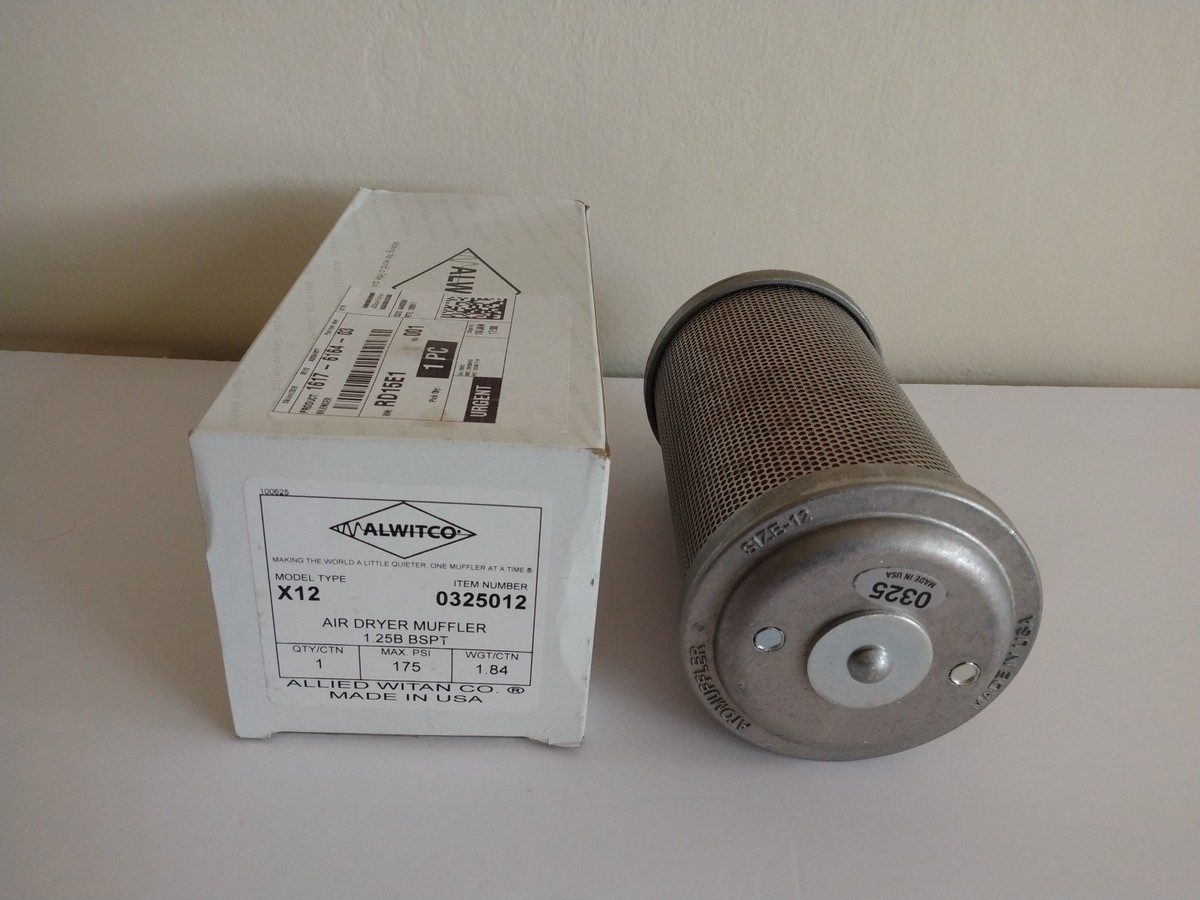 ALWITCO X12 AIR DRYER MUFFLER 0325012 MALE BSP 1617616403, 1617