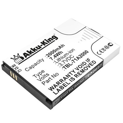 Akku-King Akku für TP-Link M5250 M5350 TL-TR761 TL-TR861 ersetzt TBL-71A2000