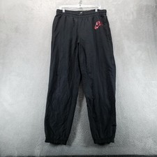 Nike Sweatpants Mens M Black Joggers Track Ankle Zip Drawstring Pockets