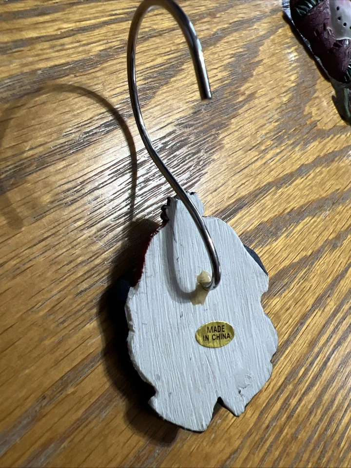 圣诞浴帘钩雪人头套装 12 件假日浴室装饰 — 第 3/4 张图片