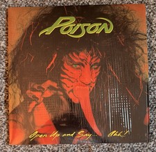 Poison - Open Up and Say Ahh - Red Vinyl - NM, Still In Shrink (open)