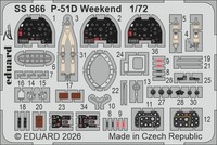 MW22 Eduard SS866 P-51D Weekend 1/72 Zoom Set For Eduard