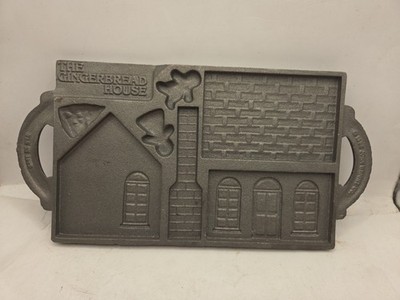 John Wright the Gingerbread House 1985 Cast Iron Mold, Double Sided, Vintage USA