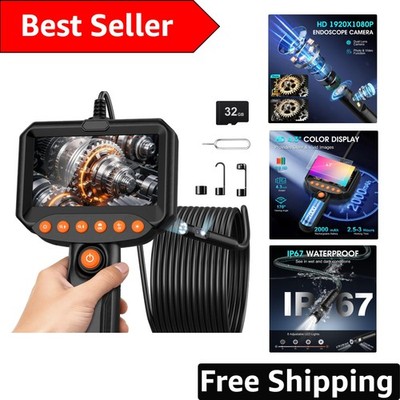 Waterproof Inspection Camera with 4.3'' LCD - Perfect for Car & Pipe Repairs