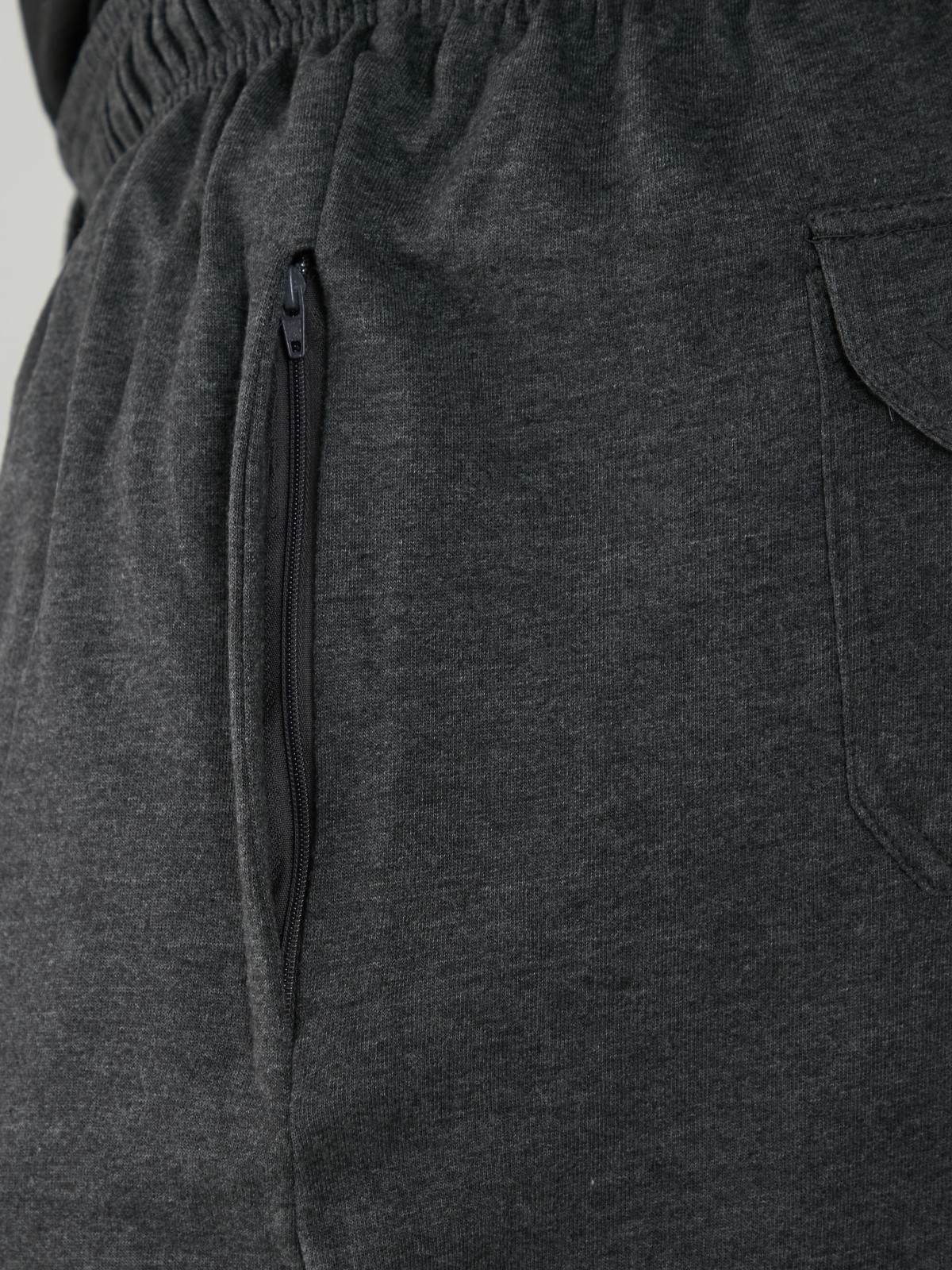 D555 Big Mens Grey Lightweight Fleece Jogging Bottom Open Hem 2XL-8XL (KS1420) image 5