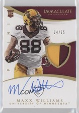 2015 Immaculate Collegiate Signature Gold 24/25 Maxx Williams Patch Auto 1m1a