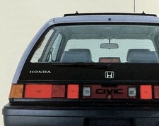 1984-1987 Honda Civic Si Hb Factory Accessories Rear Logo Reflector Eta Jdm Rare