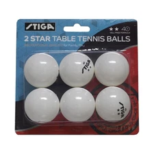 Stiga 2 Star White Ping Pong Table Tennis Balls