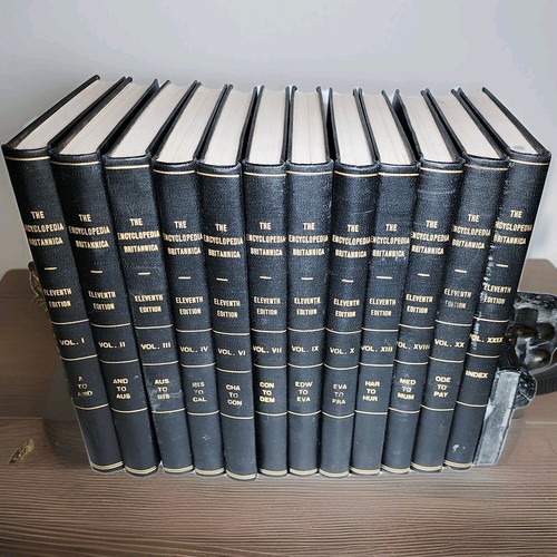 RARE Encyclopedia Britannica 11th Ed. 1910, 12 Vols. in Amazing Condition VG-EX