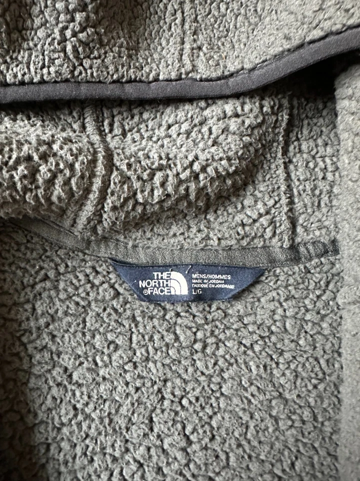 Jaqueta de Lã North Face Campshire Sherpa, Quarto de Zíper, Masculina Tamanho G, Carvão - Imagem 4 de 4