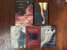 James Salter Burning The Days and Last Night Both First Editions