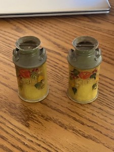 Unique Vintage Artisan Salt and Pepper Shakers