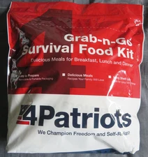 4Patriots Grab-n-Go Survival Food Kit Breakfast Lunch & Dinner Camping etc