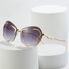 New Style Rimless Sunglasses In Spring Personalized Net Red Ins Same Cloud Sungl