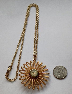 STARBURST GOLD TONE NECLACE(WEST GERMANY)marked)