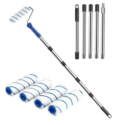 Paint Roller Set 2M+   Painters Roller with Telescopic Rod, Paint Roller Wall Paint incl....