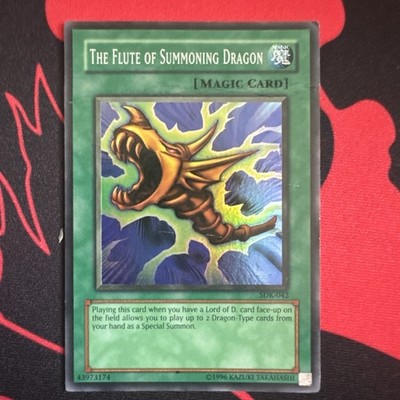 Yugioh The Flute of Summoning Dragon SDK-042 Super Rare LP