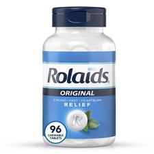 Rolaids Original Strength Antacid, 96 Chewable Tablets, Mint Flavor, Original