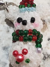 Tokyo Disney Resort Beaded Bear Bag Charm 1 3/4" EUC